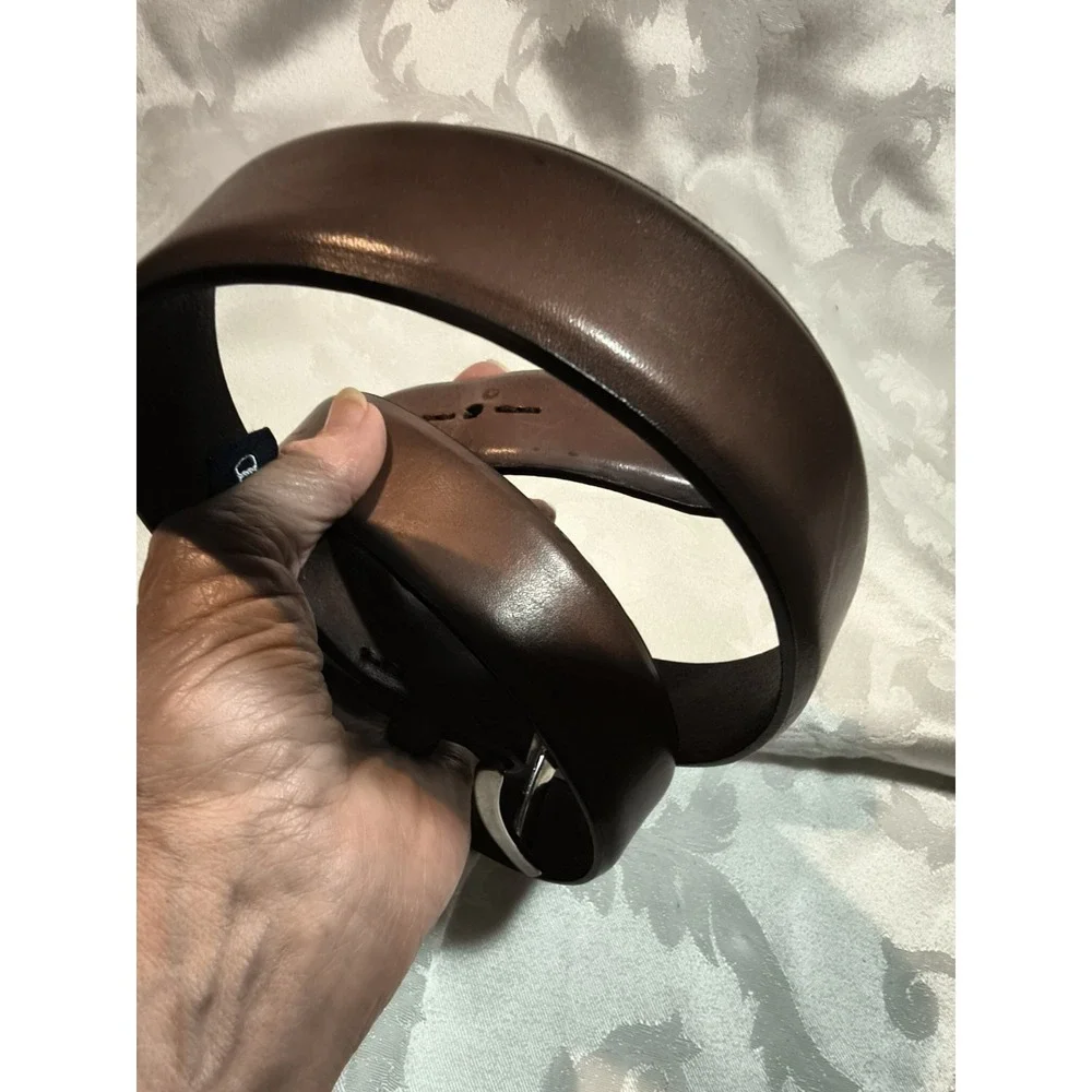 Izod Leather Belt 36 Dress Brown 111Z0103 Made in Canada EUC